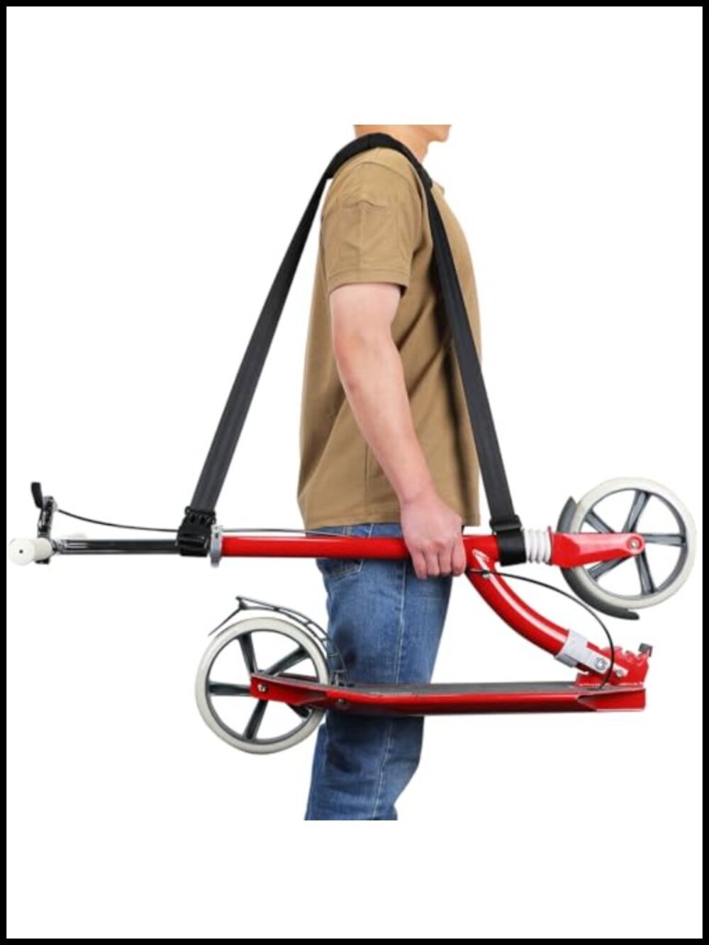 Adjustable Scooter Shoulder Strap Nylon Carrier Strap 71in